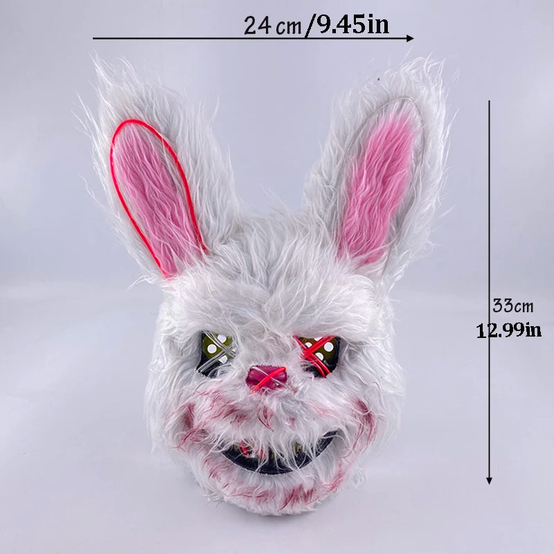 Dimensions du masque lapin : 24 × 33 cm