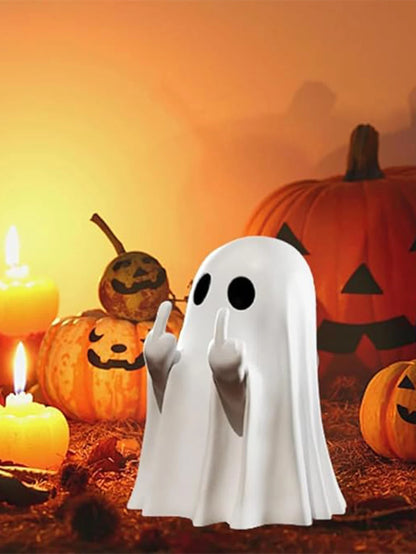 Statue Fantôme Insolent 7,5 cm – Déco Halloween Humoristique