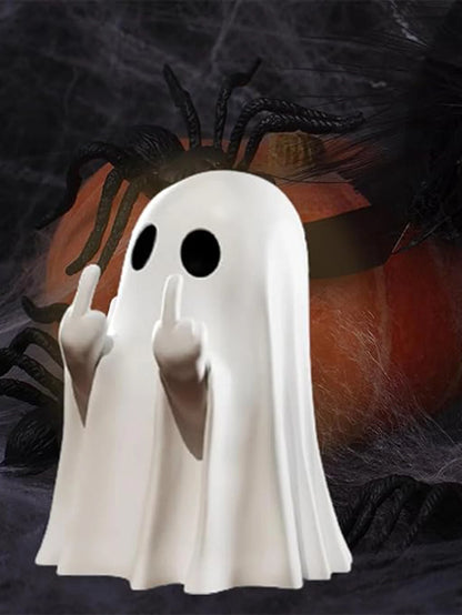 Statue Fantôme Insolent 7,5 cm – Déco Halloween Humoristique