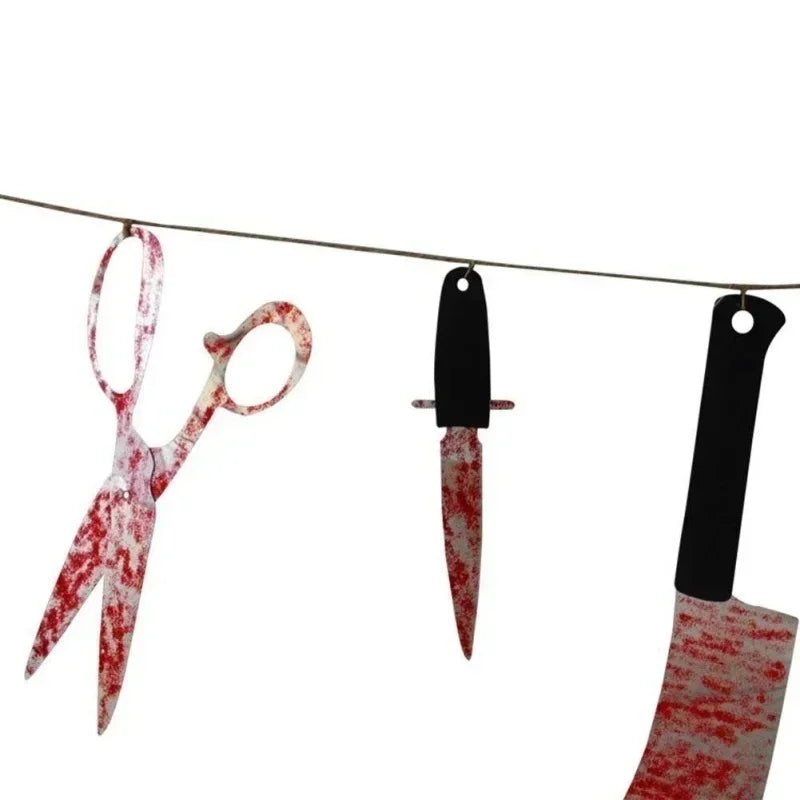 Guirlande Halloween armes ensanglantées – vue 3