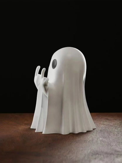 Statue Fantôme Insolent 7,5 cm – Déco Halloween Humoristique