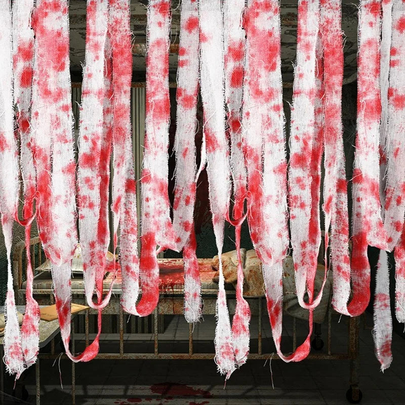 Gaze ensanglantée Halloween, décoration horreur – vue 2
