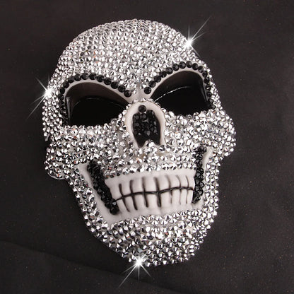 Masque Halloween en strass scintillant – vue 2