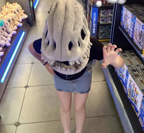 Déguisement Dinosaure Squelette en Peluche – Enfant, Adulte ou Capuche