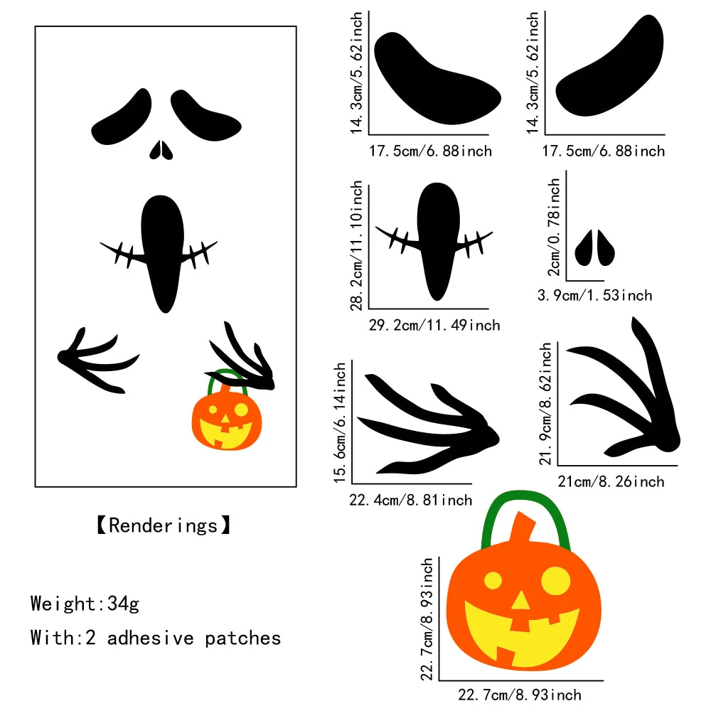 Décoration de porte Halloween – vue 9