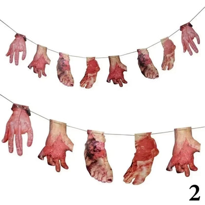 Guirlande Halloween armes ensanglantées – vue 4