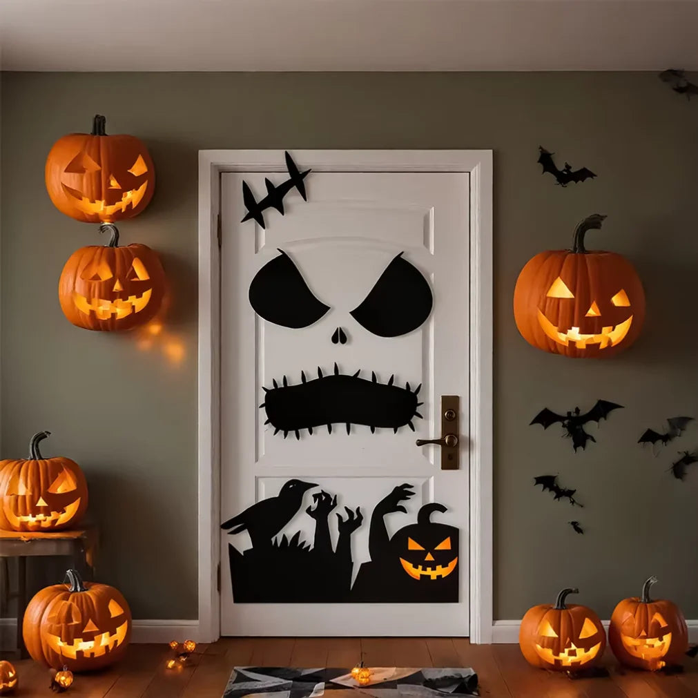 Décoration de porte Halloween – vue 1