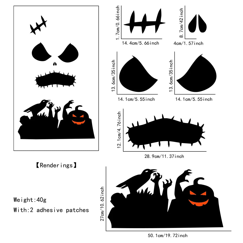Décoration de porte Halloween – vue 12