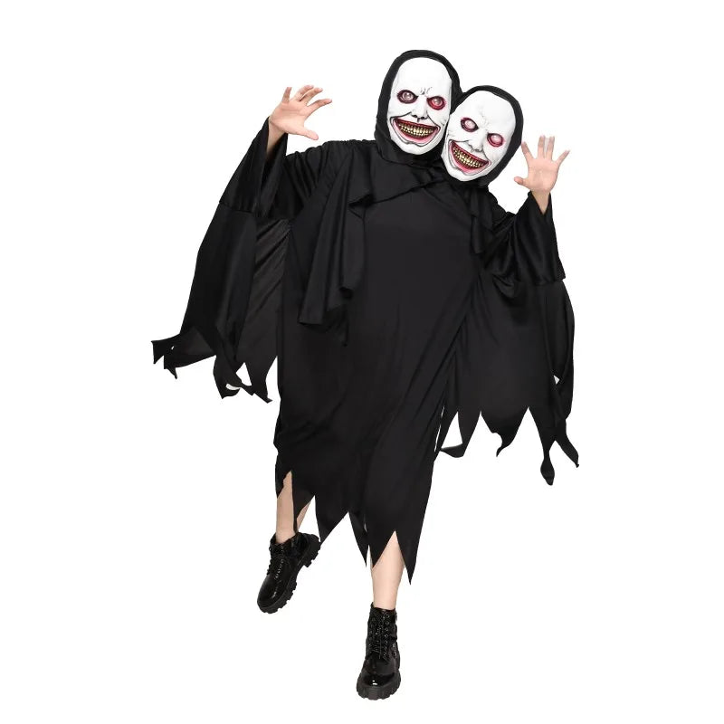 Costume fantôme double tête – vue 1