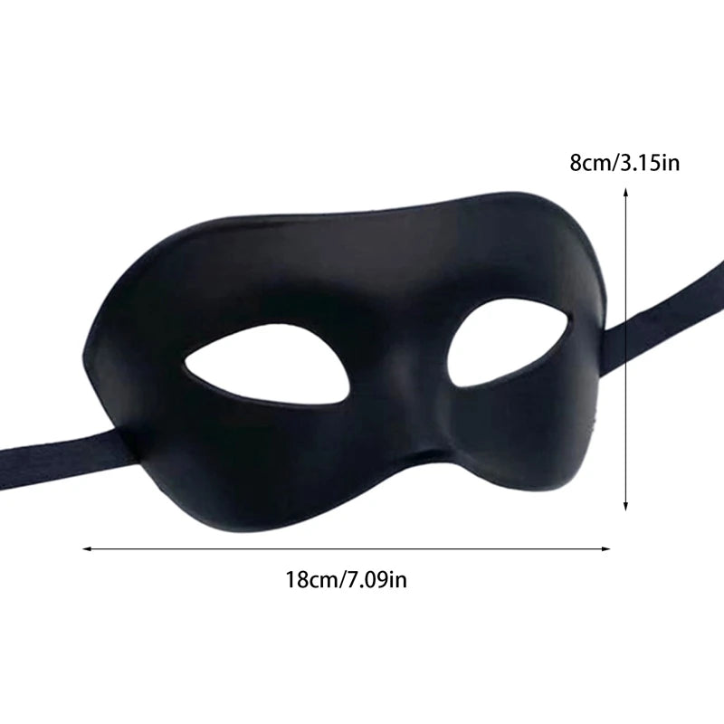 Masque vénitien noir, mascarade et Halloween – vue 3