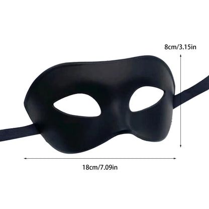 Masque vénitien noir, mascarade et Halloween – vue 3