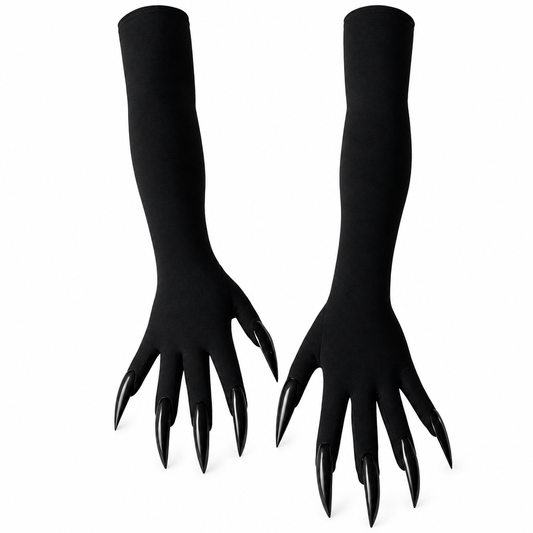 Mitaines Griffues Halloween – Gants Longs à Ongles Effrayants