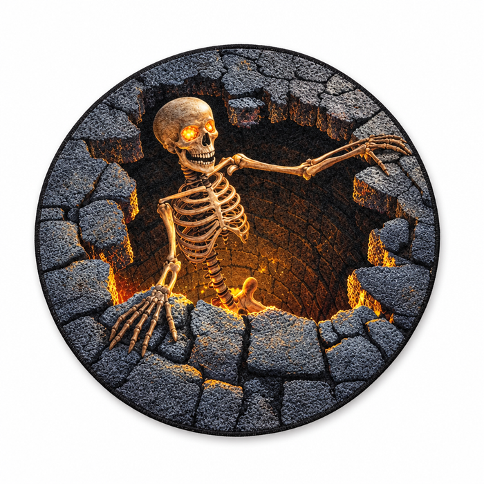 Le Gouffre – Tapis Illusion 3D Squelette Halloween