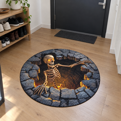 Tapis Le Grimpeur posé dans une entrée