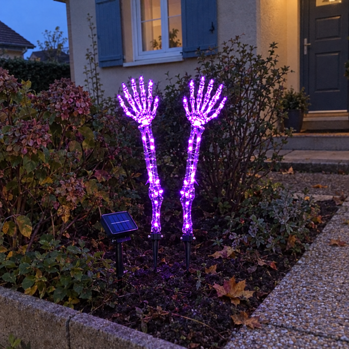 Les Revenants – Mains de Squelette Lumineuses LED (lot de 2)
