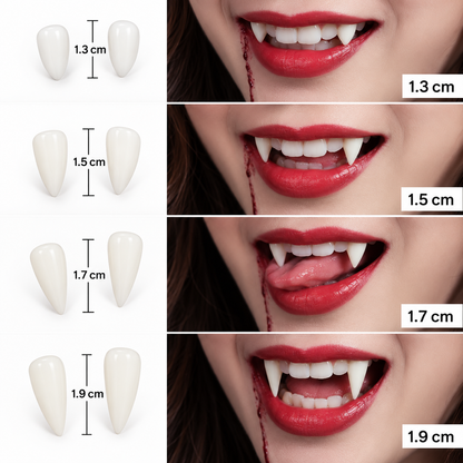 Crocs de vampire Halloween, fausses dents – vue 3