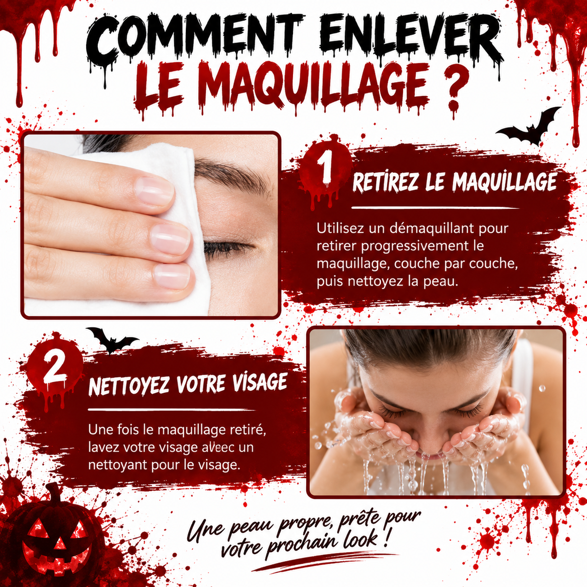 Kit maquillage effets spéciaux, faux sang et cire à cicatrice – vue 2
