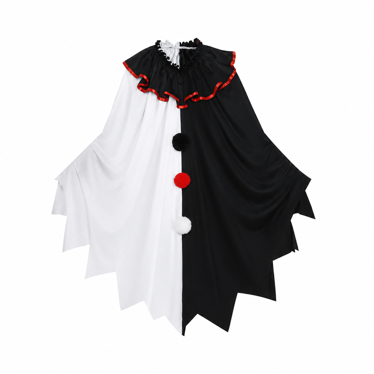 Costume clown fantôme noir et blanc – vue 1
